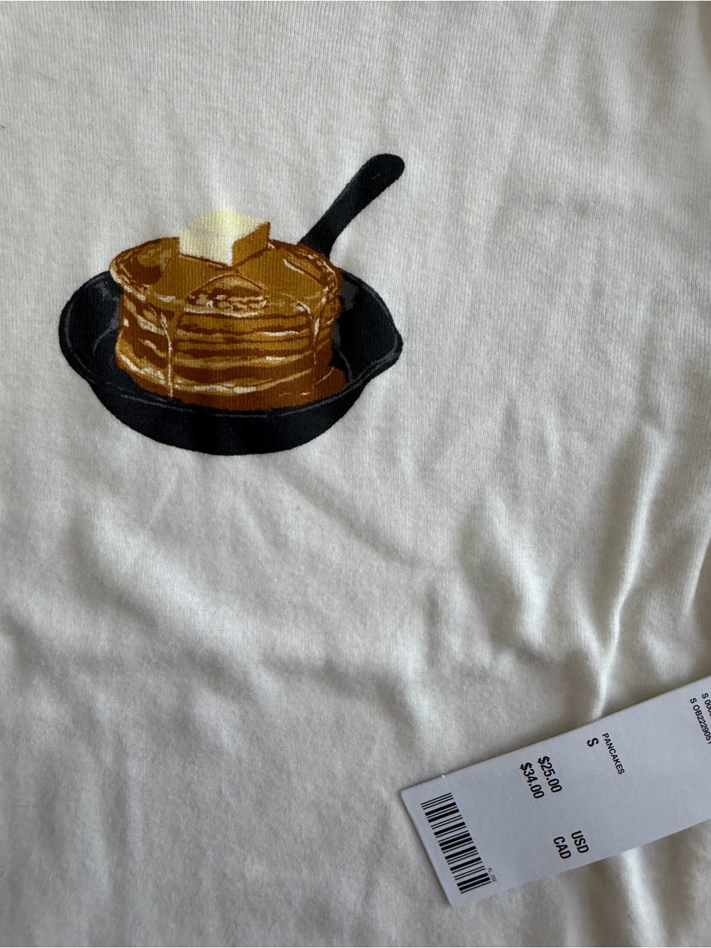 NWT Urban outfitters kimchi blue pancake print ringer tee - Picture 2 of 3